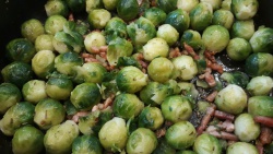 Brussels sprouts with bacon bits
